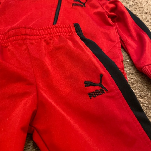 Puma Red Boys Tracksuit matching set - Picture 4 of 6
